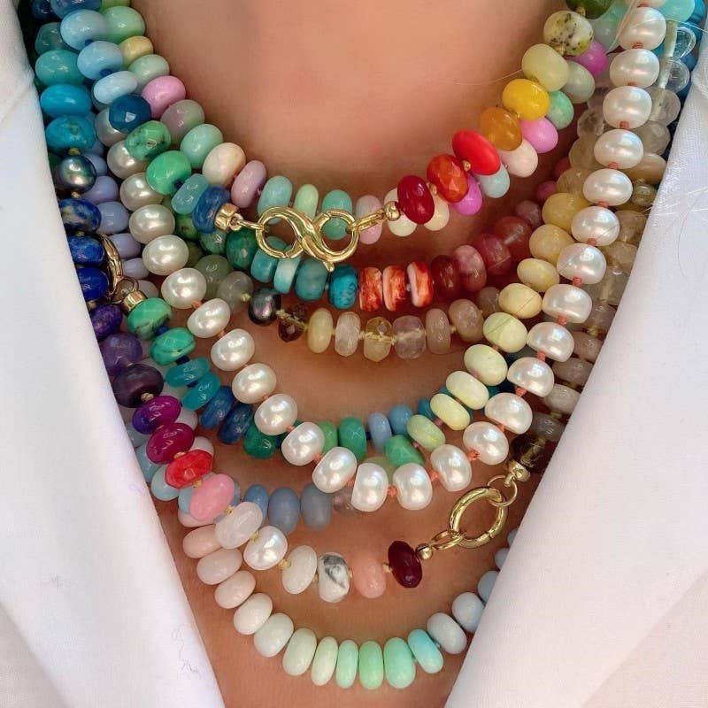 Stone Mixed Beaded Necklace