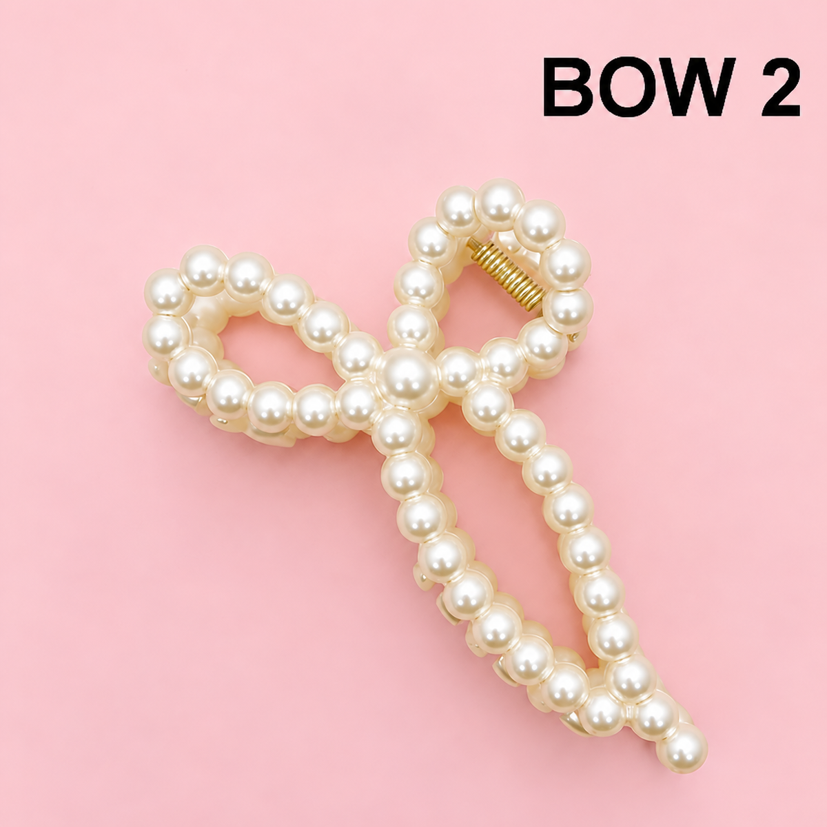 Rectangular Pearl Hair Claw Clip