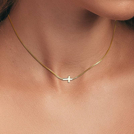 Gold Cross Necklace - B. Laine