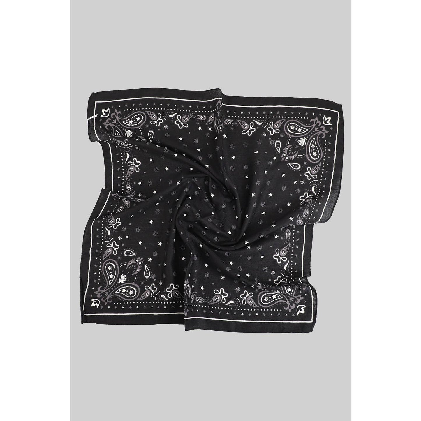Black Paisley Star Scarf
