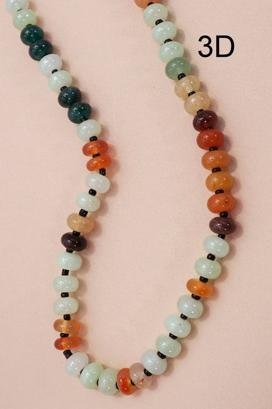 Mixed Glass Bead Necklace - B. Laine
